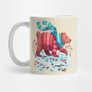 Bear Winter Walk Mug